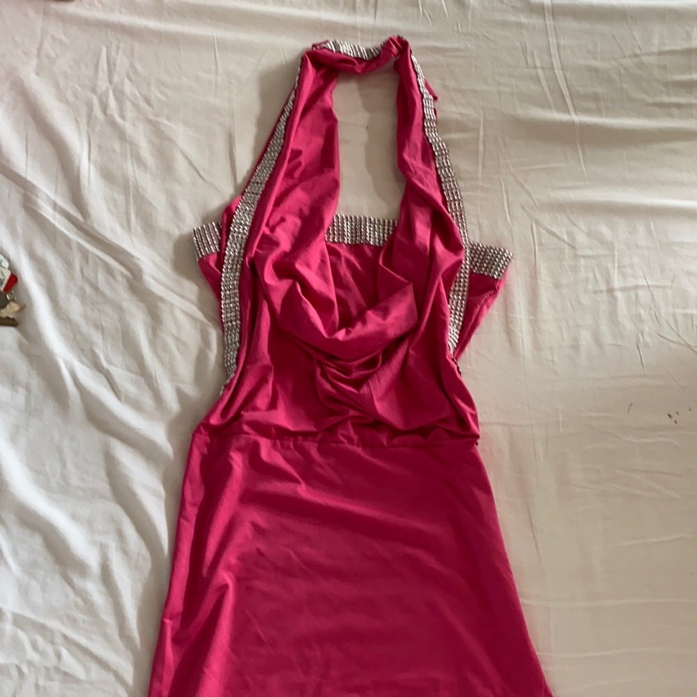 Pink Halter Tube Dress 🔥 $10 for 3